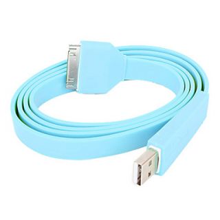 Flat Design Charging and Data USB Cable for iPhone and the New iPad