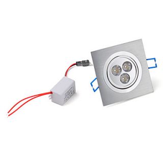 branco quente 3 LED para baixo a luz com motorista LED (AC 86 ~ 265V