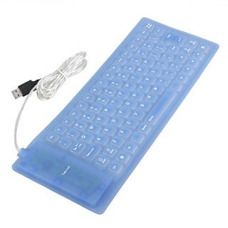 EUR € 11.03   pieghevole qwerty tastiera USB (blu), Gadget a
