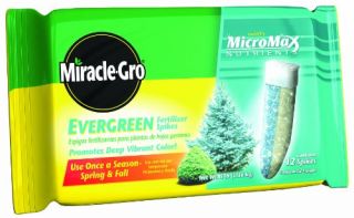 Miracle Gro 1002651 Evergreen Tree Fertilizer Spikes 12 Pack