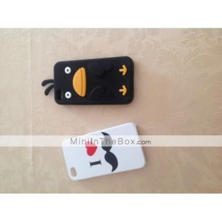 EUR € 2.93   Custodia cuore + baffi stile pelle PU per iPhone 4 e 4S