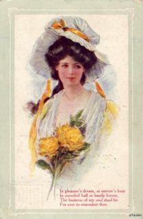 Archie Gunn Girl in Pleasures Dream  1909