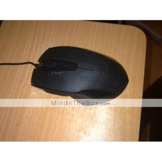 Desktop 1600 DPI Wired USB Optical Gaming Mouse (Black)