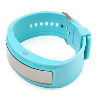 USD $ 16.99   10 Letters Display Silicone Band LED Wrist Watch(Blue