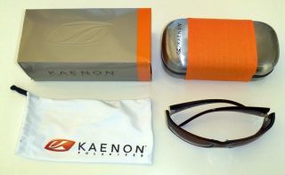 Kaenon Jetty Polarized Sunglasses Tobacco Frame with C12 Lens New 009