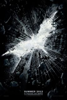 The Dark Knight Rises Movie Poster 2 Sided RARE Original Advance 27x40