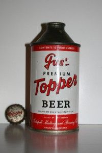 Gus Topper Cone Top Beer Can Kalispell Malting Brewing Co Cap