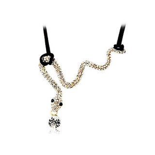 USD $ 8.59   Dancing Snake Shaped Zircon Necklace,