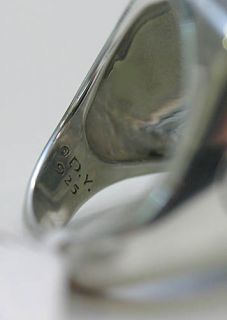 David Yurman Hematite Ring Albion 17mm 7 $850