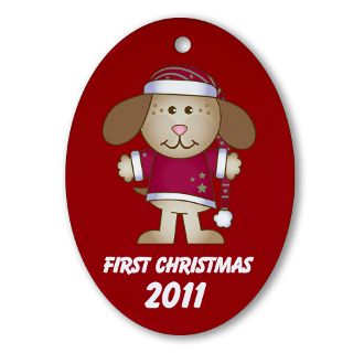1512Blvd Gifts  1512Blvd Seasonal  Custom First Christmas Puppy