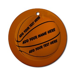3D Gifts  3D Home Decor  Basketball Ornament (Round)