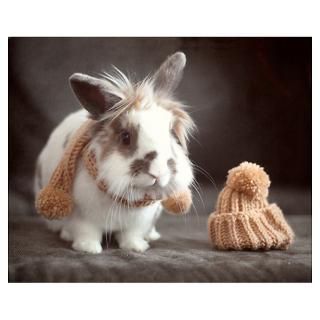 Wall Art > Posters > Fall fashion  Funny bunny Poster