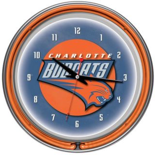 Trademark Global NBA Chrome Double Ring Neon Clock