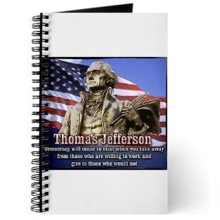 Thomas Jefferson Journals  Custom Thomas Jefferson Journal Notebooks