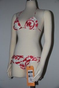 Kate Hudson Somthing Borrowed Darcy Screen Worn Gucci Red Cream Bikini