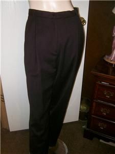 Katherine Kelly Lined Brown Pants Suit Sz 12