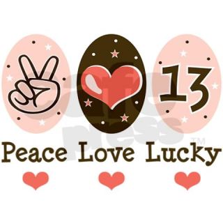 13 Gifts  13 Drinkware  Peace Love Lucky 13 Mug