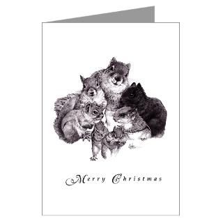 Greeting Cards  Christmas Squirrels 2011 Greeting Cards (Pk of 20