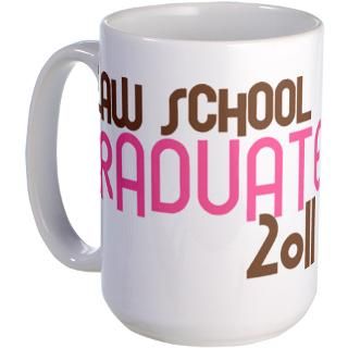 11 Gifts  11 Drinkware  Law School Graduate 2011 (Retro Pink) Mug