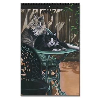 Home Office > 17x11 2009 Wall Calendar #5 with 13 Cat Paintings