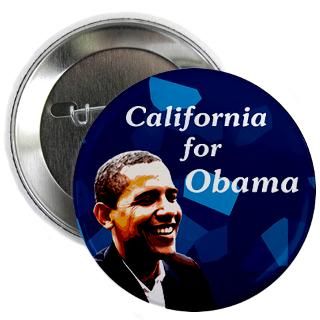 California for Obama 2008 button