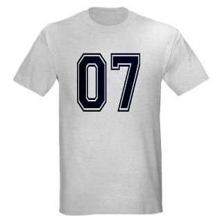 07 T shirts  NUMBER 07 FRONT Light T Shirt