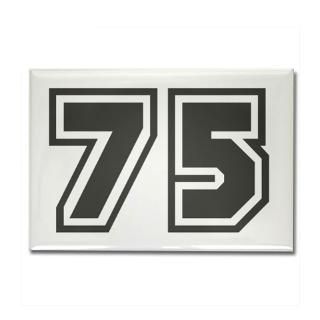 75 Gifts  75 Kitchen and Entertaining  Number 75 Rectangle Magnet