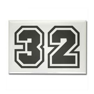 32 Gifts  32 Kitchen and Entertaining  Number 32 Rectangle Magnet