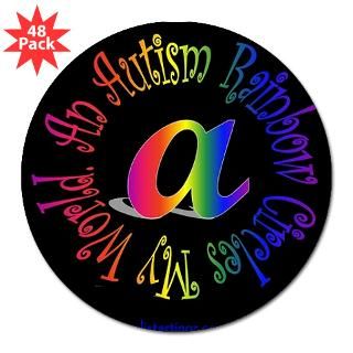 Autism Pride 3 Lapel Sticker (48 pk) for $30.00