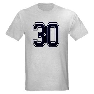30 T shirts  NUMBER 30 FRONT Light T Shirt