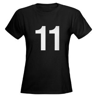 shirts  Number 11 Helvetica Womens Dark T Shirt