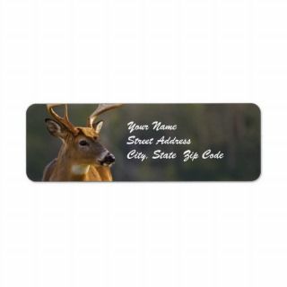 Wildlife Hunter Whitetail Buck Animal Hunting Labels