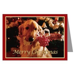 Greeting Cards  Golden Retriever Merry Christmas Cards (Pk of 10
