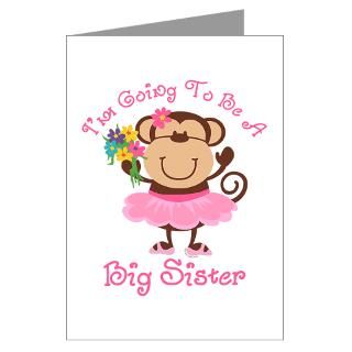 Greeting Cards  Monkey Future Big Sister Greeting Cards (Pk of 10