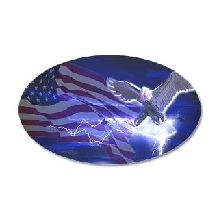 American Flag Gifts > American Flag Wall Decals > Eagle Storm 22x14