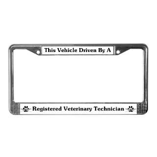 Registered Veterinary Tech License Plate Frame for $15.00