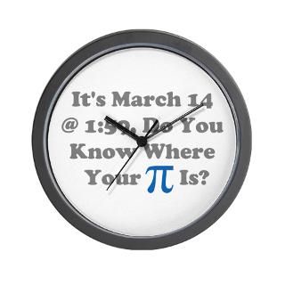 Pi Day March 14 Wall Clock for $18.00