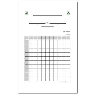 Office Square Grid Pool       11x17 Poster  First Of All Fantasy