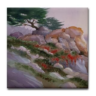 Gifts  Art Kitchen and Entertaining  17 Mile Drive Tile Coaster