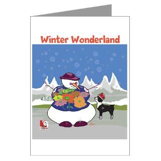 Terrier Greeting Cards  Winter Wonderland Greeting Cards (Pk of 20