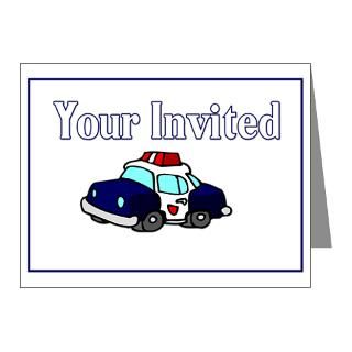 Cop Gifts > Cop Note Cards > Police Car Set Note Cards (Pk of 20)