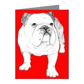 Art Gifts > Art Note Cards > Bulldog Art Note Cards (Pk of 20)