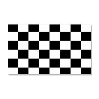 Black Gifts  Black Wall Decals  Checkered Flag 35x21 Wall Peel