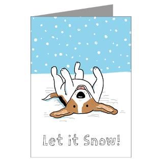 Greeting Cards  Beagle Snow Holiday Greeting Cards (Pk of 20