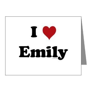 Gifts  Boyfriend Note Cards  I love Emily Note Cards (Pk of 20