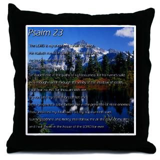 Psalm 23 Bible Scripture Throw Pillow