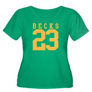 BECKS 23 Womens Plus Size Scoop Neck Dark T Shirt