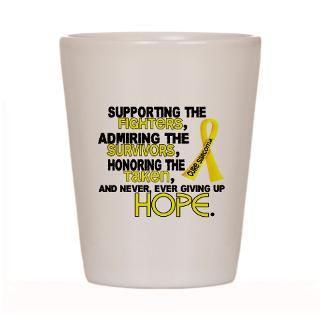 Supporting Admiring 3.2 Sarcoma Shirts Shot Glas by awarenessgifts