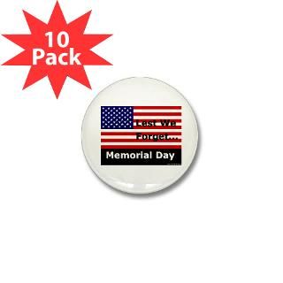 Lest We Forget Mini Button (10 pack)  U.S. Memorial Day Online Store
