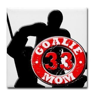 Hockey Goalie Mom #33 Tile Coaster